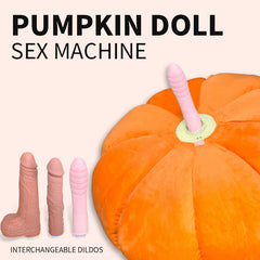 Pureros Pumpkin-shaped Pillow Style Thrusting Dildo Sex Machine Vibrator
