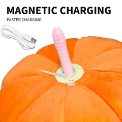 Pureros Pumpkin-shaped Pillow Style Thrusting Dildo Sex Machine Vibrator