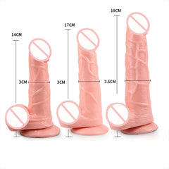 Pureros Realistic Silicone Thick Dildo Suction