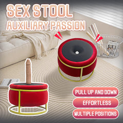 Pureros Red Seat Dildo Machine Chair Massage Seat