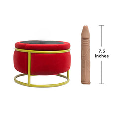 Pureros Red Seat Dildo Machine Chair Massage Seat