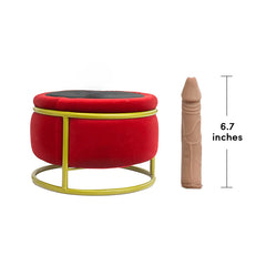 Pureros Red Seat Dildo Machine Chair Massage Seat