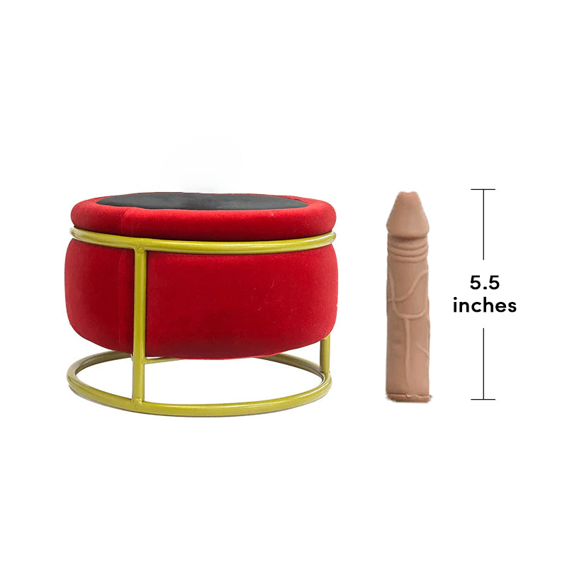 Pureros Red Seat Dildo Machine Chair Massage Seat