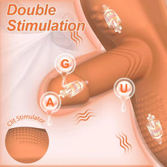Pureros Ride-on Vibrating Clit Anal G Spot Stimulation Dildo Cushion Vibrator