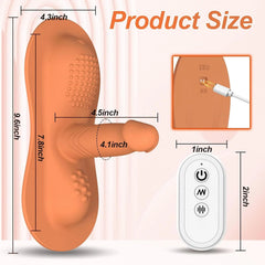 Pureros Ride-on Vibrating Clit Anal G Spot Stimulation Dildo Cushion Vibrator