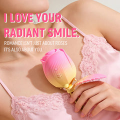 Pureros Rose Hand-Held Sucking Vibrating Vibrator