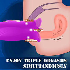 Pureros Rose Muncher 10 Biting & 10 Vibrating Modes Stimulate Nipple Clitoral Tongue Vibrator