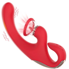 Pureros Sandra Tongue Licking Vacuum Suction Clitoral G-spot Vibrator