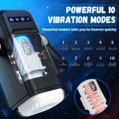 Pureros Game Cup Telescopic Vibrating Heating Masturbator
