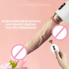 Pureros Small Dildo Machine Suction Cup Vibrant Toys with Remote Control