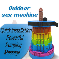 Pureros TOYHEERG Rainbow Chair Sex Dildo Machine Outdoor Stimulation