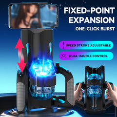Pureros Thrusting Cannon King Mini 6-Segment Fixed-point Telescopic Male Masturbator