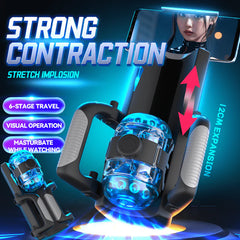 Pureros Thrusting Cannon King Mini 6-Segment Fixed-point Telescopic Male Masturbator