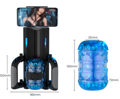 Pureros Thrusting Cannon King Mini 6-Segment Fixed-point Telescopic Male Masturbator