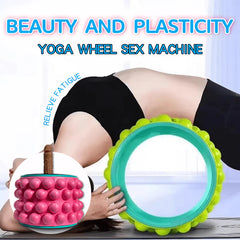Pureros Yoga Wheel Simulated Penis Sex Machine Relieve Fatigue