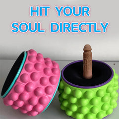 Pureros Yoga Wheel Simulated Penis Sex Machine Relieve Fatigue