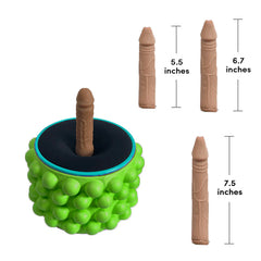 Pureros Yoga Wheel Simulated Penis Sex Machine Relieve Fatigue