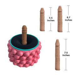 Pureros Yoga Wheel Simulated Penis Sex Machine Relieve Fatigue