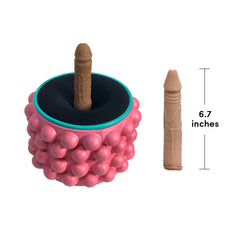 Pureros Yoga Wheel Simulated Penis Sex Machine Relieve Fatigue