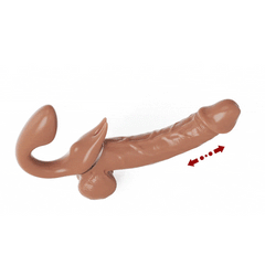 Pureros Double-Ended Dildos Female 10 Frequency Variable Sex Machine Clitoris Vibrator