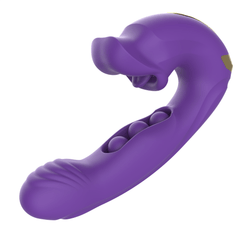 Pureros Rose Muncher Clitoris Biting Rolling Ball G Spot Vibrator