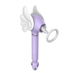 Pureros Magic Wand 4 in 1 Vacuum Suction Thrusting Clitoral G-spot Vibrator