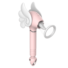 Pureros Magic Wand 4 in 1 Vacuum Suction Thrusting Clitoral G-spot Vibrator